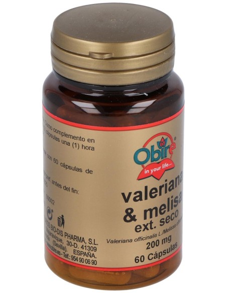 Valeriana + Melisa 200Mg (Ext. Seco) 60Cap.