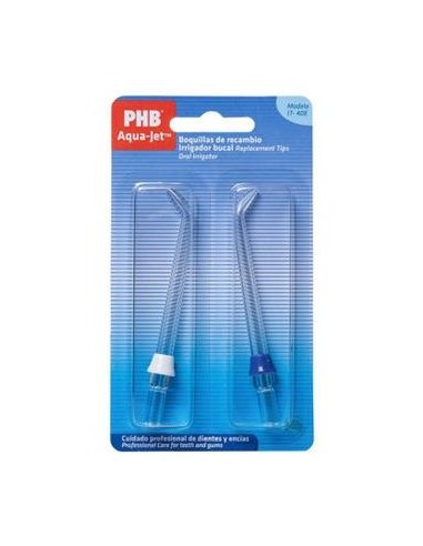 Phb Aqua Jet Boquillas De Recambio Irrigador Bucal Eléctrico, 2 Uds