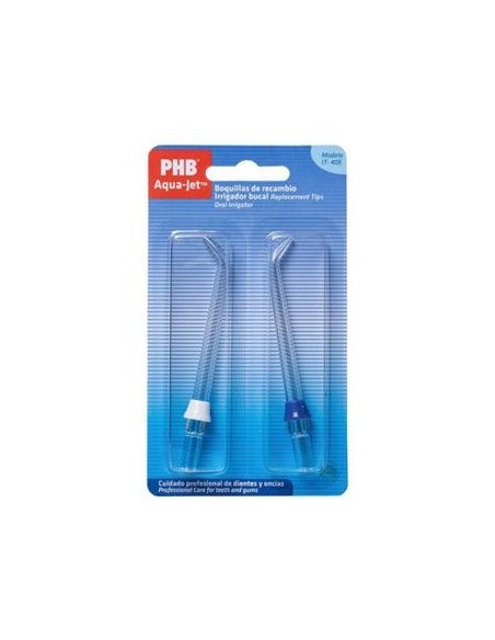 Phb Aqua Jet Boquillas De Recambio Irrigador Bucal Eléctrico, 2 Uds
