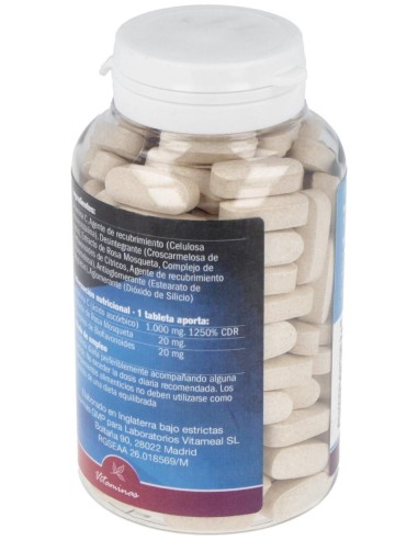 Naturbite Vitamina C Con Rosa Mosqueta 20Mg 180Caps