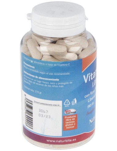 Naturbite Vitamina C Con Rosa Mosqueta 20Mg 180Caps