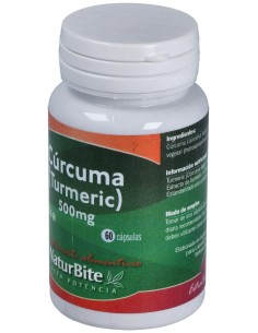 Naturbite Turmeric Curcuma 500Mg 60Caps 2