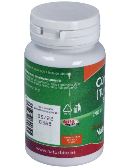 Naturbite Turmeric Curcuma 500Mg 60Caps