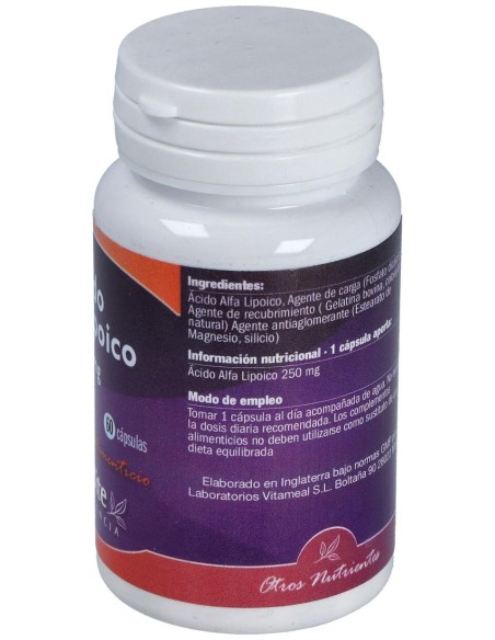 Naturbite Acido Alfa Lipoico 250Mg 60Caps