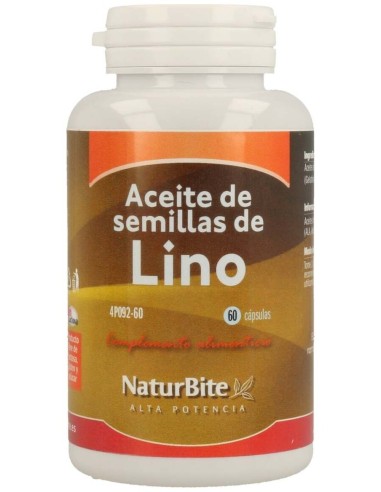 Naturbite Aceite Semillas Lino 1000Mg 60Caps