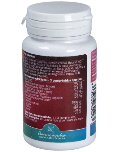 Naturbite Enzimas Digestivas 120Comp
