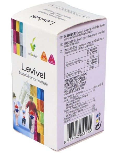 Novadiet Levivel Levadura De Cerveza Revivificable 90Cáps