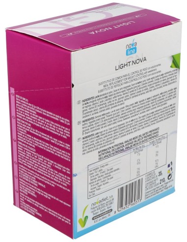 Light Nova Sustitutivo De Una Comida Control Peso Sabor Chocolat