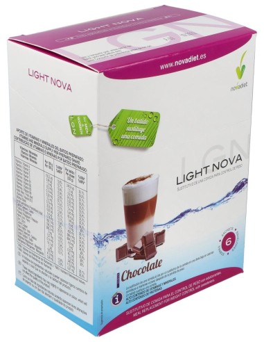 Light Nova Sustitutivo De Una Comida Control Peso Sabor Chocolat