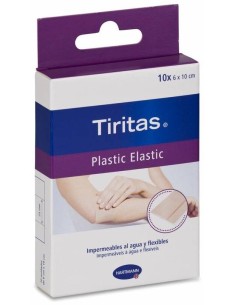 Tiritas Plastic Elastic Apósito Adhesivo 10X6Cm 10Uds