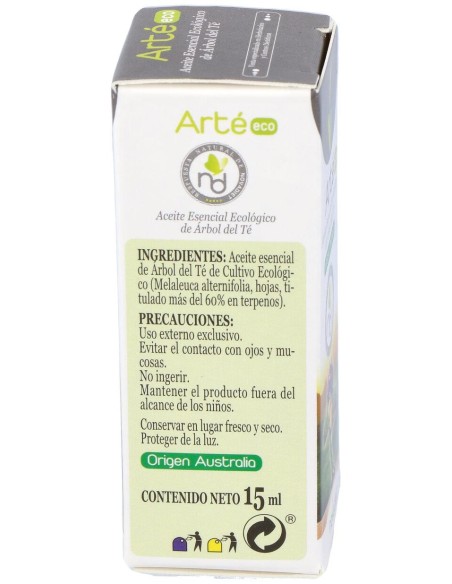 Arte Eco Aceite Esencial Arbol Del Te 15Ml.