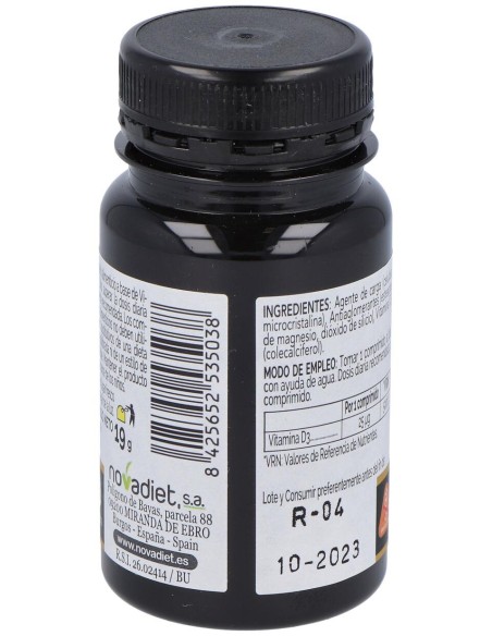 Novadiet Vitamina D3 1000 Ui 120 Comprimidos
