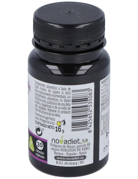 Novadiet Cardo Mariano 30 Cápsulas Vegetales