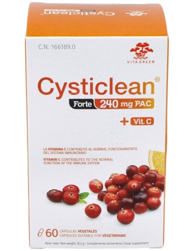 Cysticlean Forte 240 Mg, 30 Cápsulas