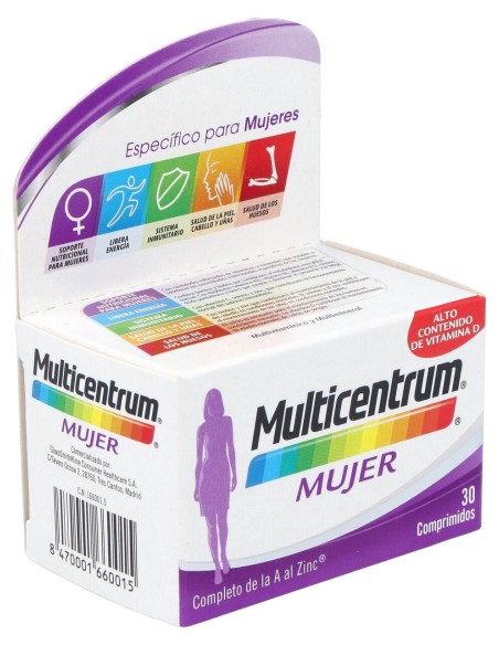 Multicentrum Mujer, 30 Comprimidos