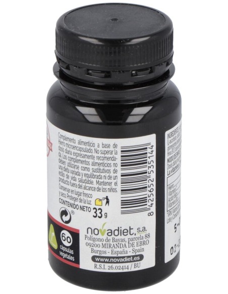 Novadiet Hierro Microencapsulado 60 Cápsulas Vegetales