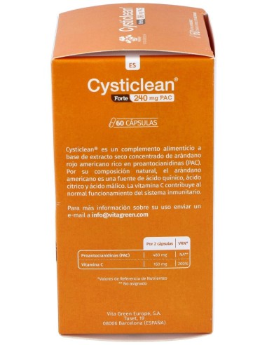 Cysticlean Forte 240 Mg, 30 Cápsulas