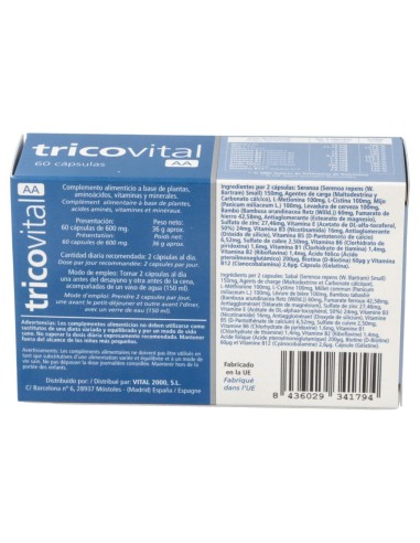 Tricovital Aa 60Cap.