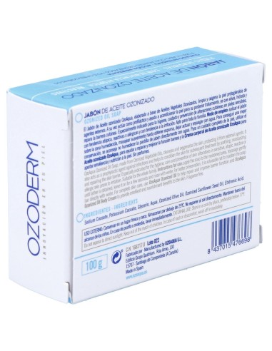 Ozoaqua Jabón De Ozono En Pastilla, 100 G