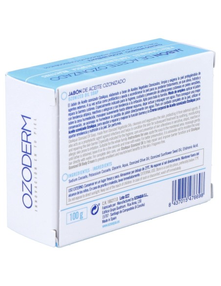 Ozoaqua Jabón De Ozono En Pastilla, 100 G