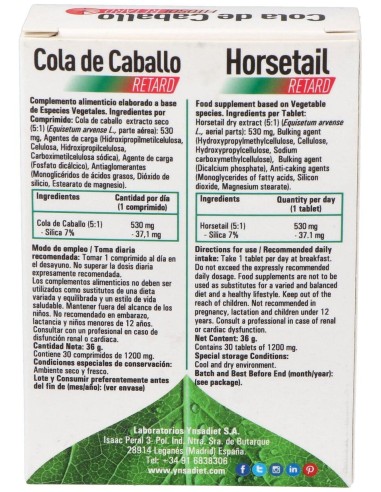 Fitosol Retard Cola De Caballo 30Comp.