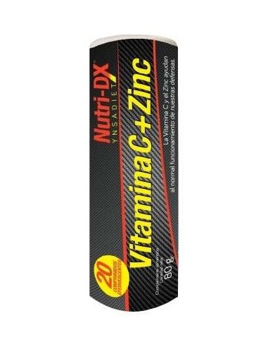 Ynsadiet Vitamina C + Zinc 20 Comp Efervescentes