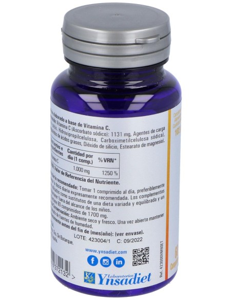 Ynsadiet Vitamina C 1000Mg 60Caps