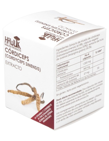 Cordiceps Extracto Puro 60Vcaps.