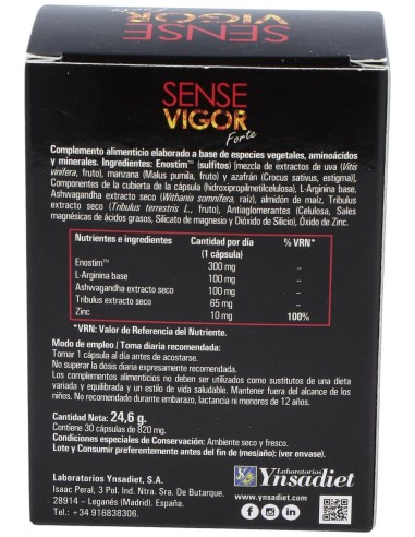 Ynsadiet Sense Vigorizante Forte 30Caps