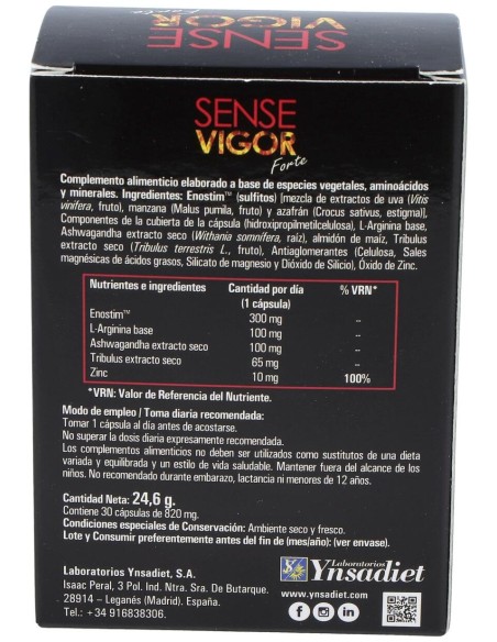 Ynsadiet Sense Vigorizante Forte 30Caps
