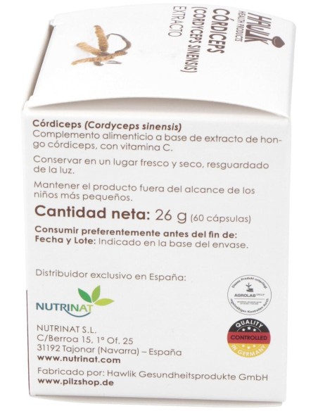 Cordiceps Extracto Puro 60Vcaps.