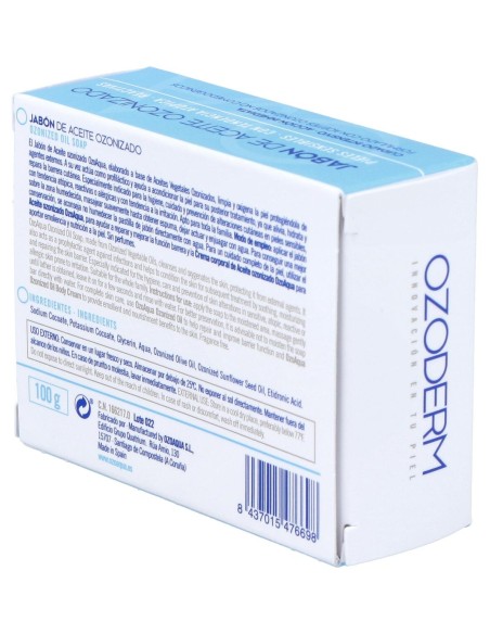 Ozoaqua Jabón De Ozono En Pastilla, 100 G