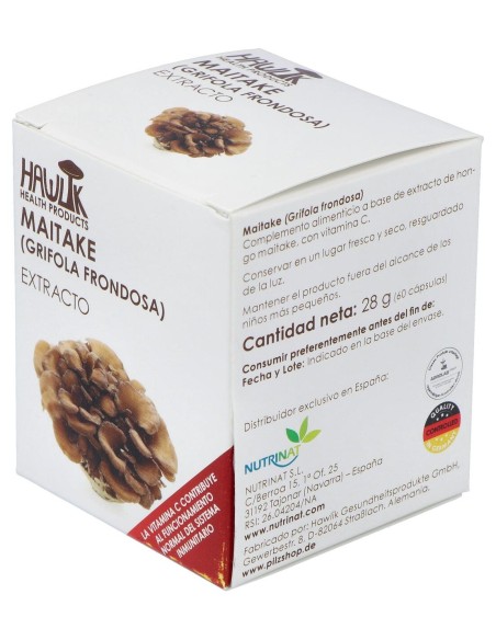 Hawlik Maitake Grifola Frondosa Extracto Puro 60Caps