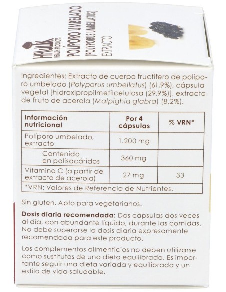 Poliporo Umbelado Extracto Puro 60Vcaps.