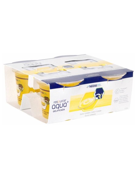 Nestlé Resource Agua Gelificada Limón 4Uds