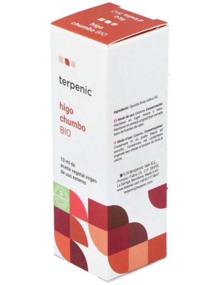 Higo Chumbo Aceite Vegetal Virgen Bio 10Ml.