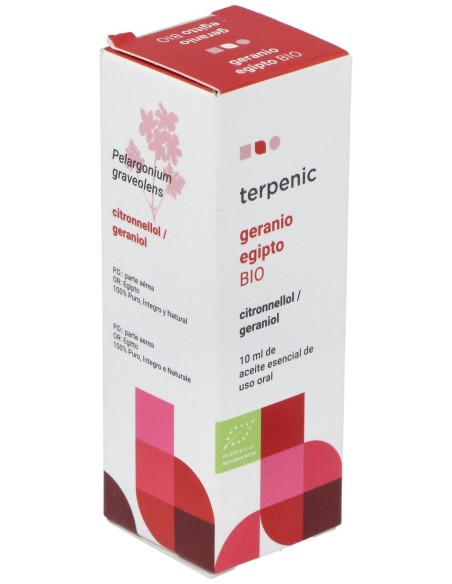 Geranio Aceite Esencial Alimentario Bio 10Ml.