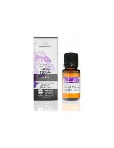 Salvia España Aceite Esencial Alimentario Bio 10Ml