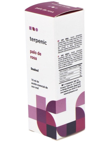 Palo De Rosa Aceite Esencial Alimentario 10Ml.