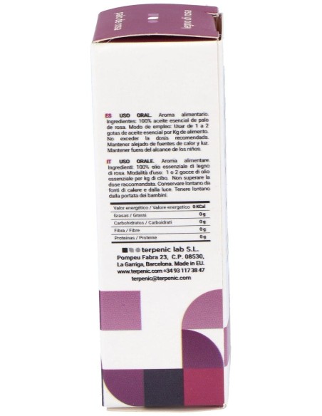 Palo De Rosa Aceite Esencial Alimentario 10Ml.