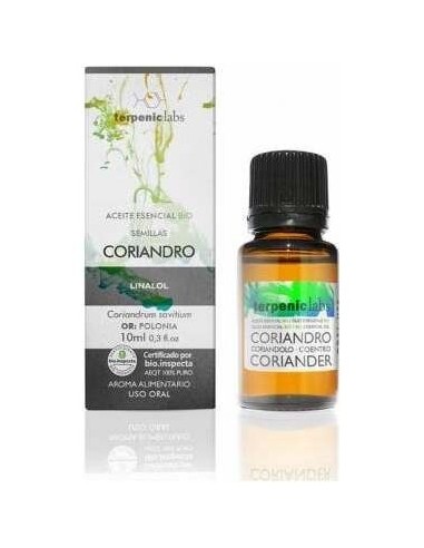 Coriandro Aceite Esencial Alimentario Bio 10Ml.