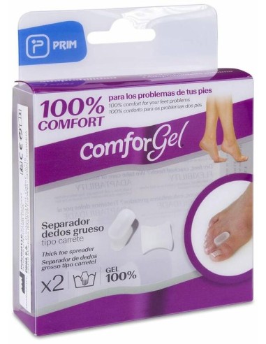 Comforgel Separador Dedos Grueso Carrete Talla S, 2 Uds