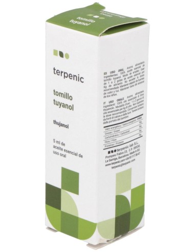 Tomillo Tuyanol Aceite Esencial Alimentario 5Ml.