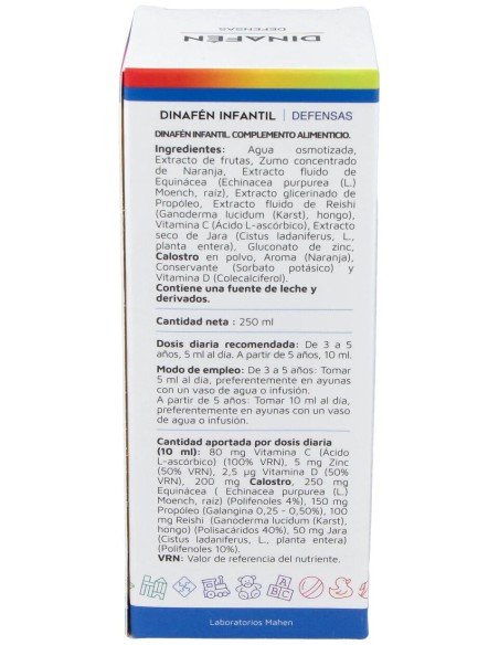 Mahen Dinafen Infantil Jarabe 250Ml