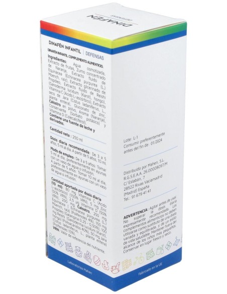 Mahen Dinafen Infantil Jarabe 250Ml