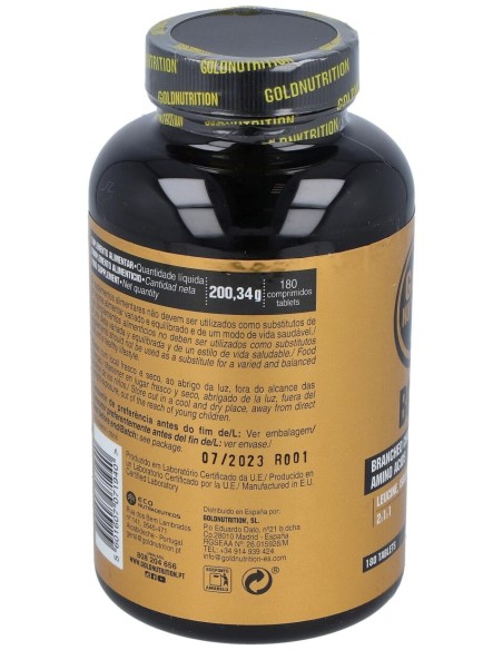 Gold Nutrition Bcaa 180Comp