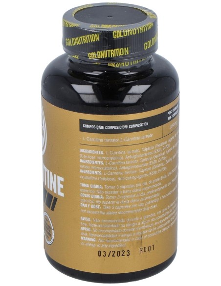 Gold Nutrition L Carnitina 750Mg 60Caps