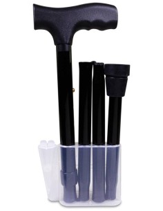 Ayudas Dinámicas Bastón Plegable Negro Ad413/A, 1 Unidad