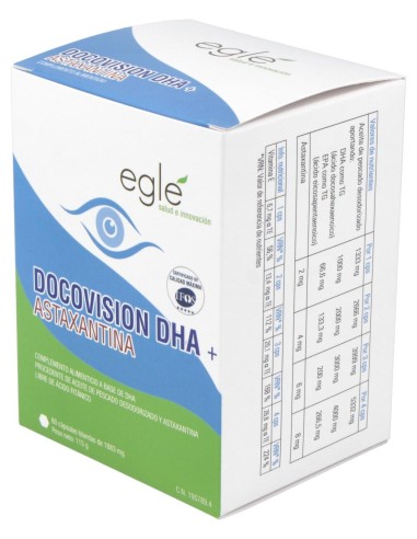 Eglé Docovision Dha + Astaxantina 60Caps