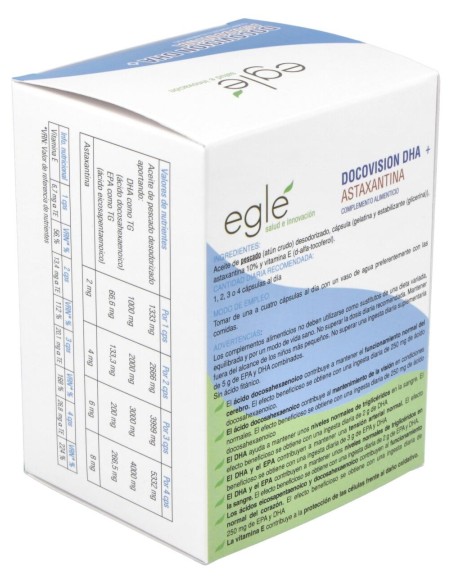Eglé Docovision Dha + Astaxantina 60Caps